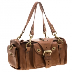 Pre Owned Mulberry Brown Leather Emmy Satchel