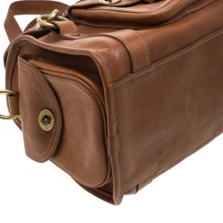 Pre Owned Mulberry Brown Leather Emmy Satchel