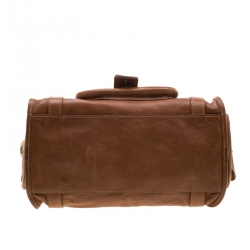 Pre Owned Mulberry Brown Leather Emmy Satchel