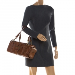 Pre Owned Mulberry Brown Leather Emmy Satchel