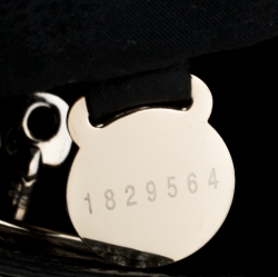 Pre Owned Mulberry Black Python Embossed Leather Bayswater Tote