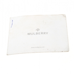 Pre Owned Mulberry Black Python Embossed Leather Bayswater Tote