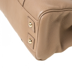 Pre Owned Mulberry Light Brown Grained Leather Bayswater Satchel