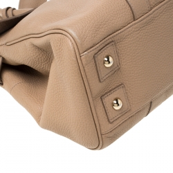 Pre Owned Mulberry Light Brown Grained Leather Bayswater Satchel