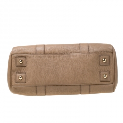 Pre Owned Mulberry Light Brown Grained Leather Bayswater Satchel