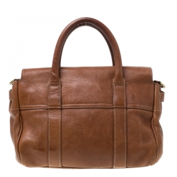 Pre Owned Mulberry Brown Bayswater Leather Tote 