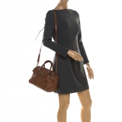 Pre Owned Mulberry Brown Bayswater Leather Tote 