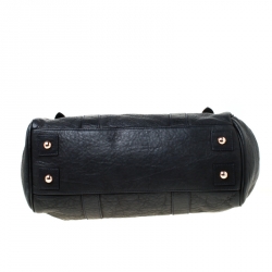 Pre Owned Mulberry Black Leather Heritage Bayswater Satchel