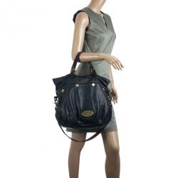 Pre Owned Mulberry Black Leather Mitzy Tote