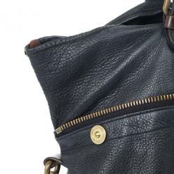 Pre Owned Mulberry Black Leather Mitzy Tote