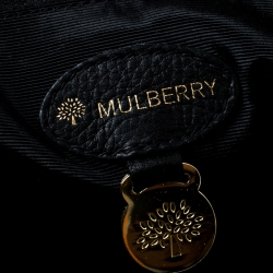 Pre Owned Mulberry Black Leather Euston Tote