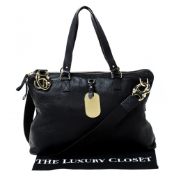 Pre Owned Mulberry Black Leather Euston Tote