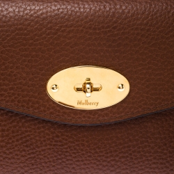 Mulberry Brown Leather Cosmetic Pouch 