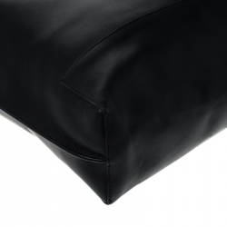 Pre Owned Mulberry Black Leather Blossom Shopper Tote