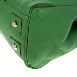 Pre Owned Mulberry Lime Green Leather Bayswater Satchel