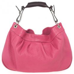 Pre Owned Mulberry Pink Leather Mitzy Hobo
