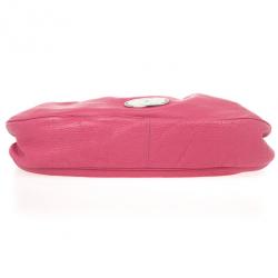 Pre Owned Mulberry Pink Leather Mitzy Hobo