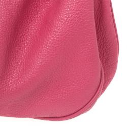 Pre Owned Mulberry Pink Leather Mitzy Hobo