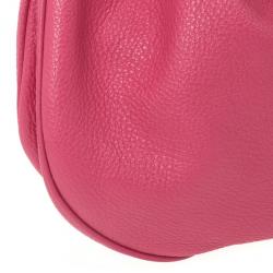 Pre Owned Mulberry Pink Leather Mitzy Hobo