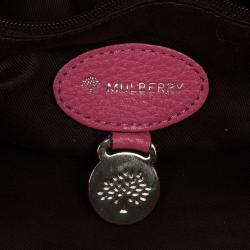 Pre Owned Mulberry Pink Leather Mitzy Hobo