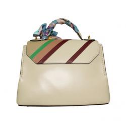 Mulberry Beige Leather Mini Seaton Top Handle Bag