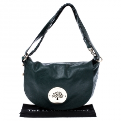 Pre Owned Mulberry Dark Green Leather Daria Hobo