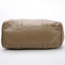 Pre Owned Mulberry Pebbled Beige Bayswater Tote