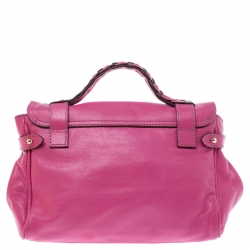 Mulberry Pink Leather Mini Alexa Crossbody Bag