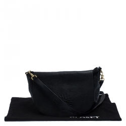Mulberry Black Leather Flap Shoulder Bag