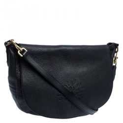 Mulberry Black Leather Flap Shoulder Bag