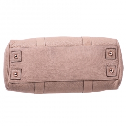 Pre Owned Mulberry Old Rose Grained Leather Bayswater Satchel