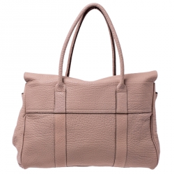 Pre Owned Mulberry Old Rose Grained Leather Bayswater Satchel