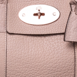 Pre Owned Mulberry Old Rose Grained Leather Bayswater Satchel