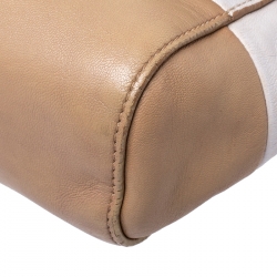 Mulberry Cream/Tan Leather Small Lily Shoulder Bag