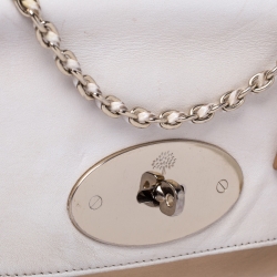 Mulberry Cream/Tan Leather Small Lily Shoulder Bag