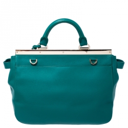 Mulberry Green Leather Top Handle Bag