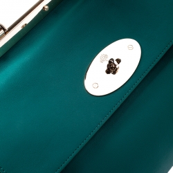 Mulberry Green Leather Top Handle Bag