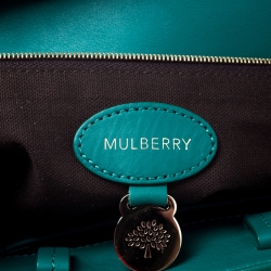 Mulberry Green Leather Top Handle Bag