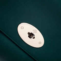 Mulberry Green Leather Small Lily Shoulder Bag