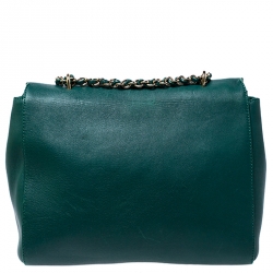 Mulberry Green Leather Small Lily Shoulder Bag
