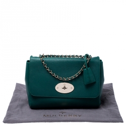 Mulberry Green Leather Small Lily Shoulder Bag
