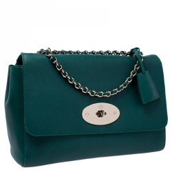 Mulberry Green Leather Small Lily Shoulder Bag