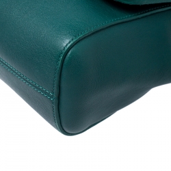 Mulberry Green Leather Small Lily Shoulder Bag