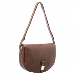 Pre Owned Mulberry Brown Leather Tessie Shoulder Bag