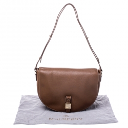 Pre Owned Mulberry Brown Leather Tessie Shoulder Bag