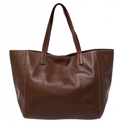 Pre Owned Mulberry Brown Leather Shopper Tote