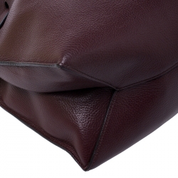 Mulberry Burgundy Leather Tyndale Shoulder Bag