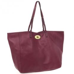 Pre Owned Mulberry Burgundy Medium Dorset Tote