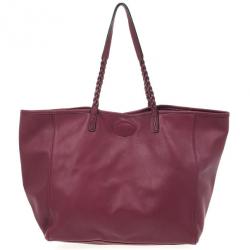 Pre Owned Mulberry Burgundy Medium Dorset Tote