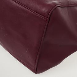 Pre Owned Mulberry Burgundy Medium Dorset Tote